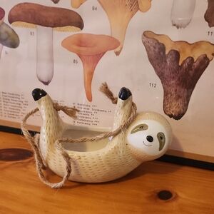 Hanging Ceramic Sloth Succulent Planter
